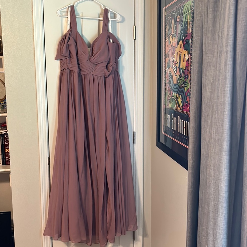Azazie Vintage Mauve Lianne bridesmaid dress